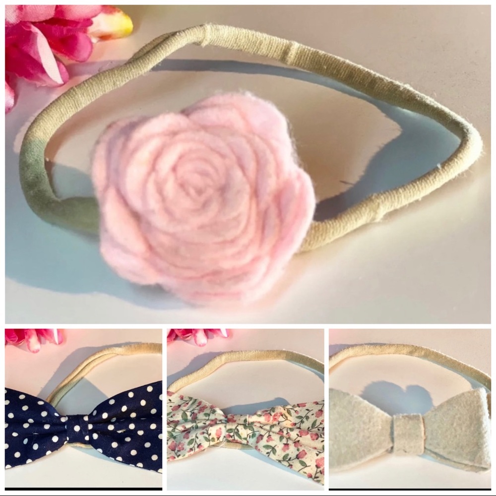 4 Baby Headbands
